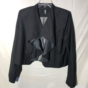 Cropped Blazer Black Size Large